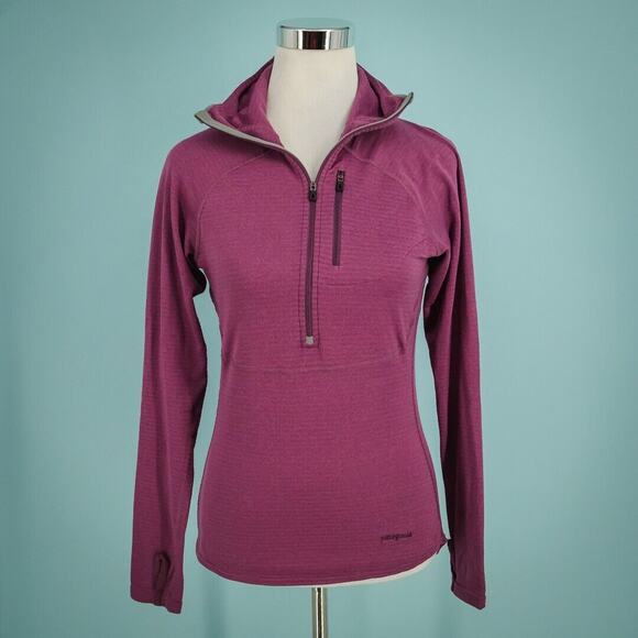Patagonia Tops - Patagonia Size Small S Purple 1/4 Zip Hoodie Active Outdoor Pullover Top Jacket